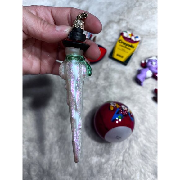 Disney Set Of 6 Christmas Tree Ornaments Featuring Disney & Crayola Hallmark The - Picture 13 of 15